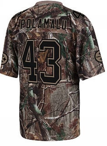 Kids Pittsburgh Steelers #43 Troy Polamalu Camo Jerseys Authentic Football Jersey Size S(10-12y)m(12-14)l(14-16)xl(16-18) (Please Select the Size When You Order, Can Do Drop Shipping)