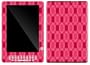 Pink Circles Design Protective Gel Skin for Amazon Kindle DX