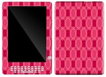 Pink Circles Design Protective Gel Skin for Amazon Kindle DX