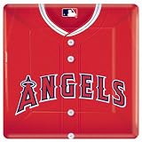 Los Angeles Angels Baseball - Square Banquet Dinner Plates