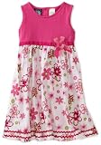 So La Vita Girls 4-6x Flower Print Dress