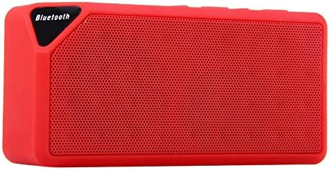 Voscale Mini Wireless Bluetooth Speaker Support TF USB FM Hands-free Music Sound Box Subwoofer Loudspeakers with Microphone Five Colors - Red