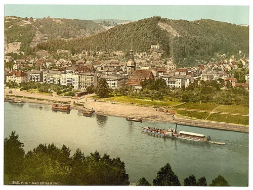 Photochrom Reprint of Baths of Schandau i.e., Bad Schandau, Saxony, Germany Cheap