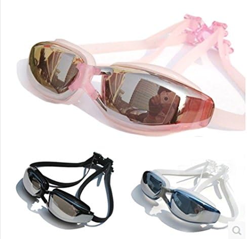 Langca® High Quality Corrective Nearsighted Swimming Goggles(Prescription 2.0-8.0 Diopters) (pink-4.5)