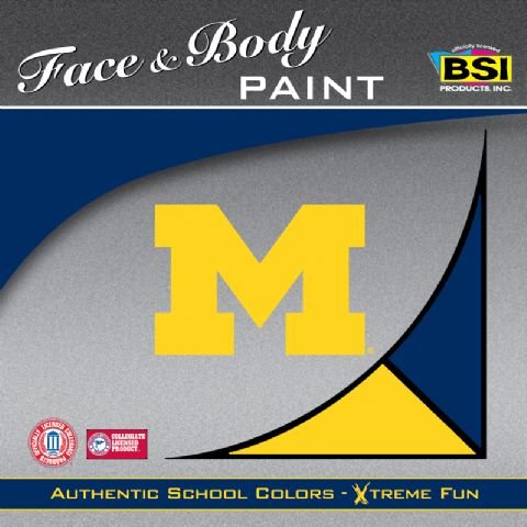 Michigan Wolverines Face & Body Paint (Set of 2)