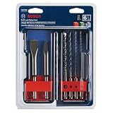 Bosch HCST006 SDS-plus Masonry Trade Bit Set, Chisels and Carbide, 6-piece