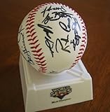 ニューヨークヤンキース【レプリカ・サインボール】松井秀喜選手を含む2009年ワールドシリーズ優勝メンバー★ワールドシリーズ第2戦の未使用チケットおよび2009ワールドシリーズ特製チケットホルダー付き！