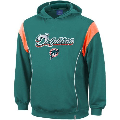 Miami Dolphins Reebok NFL Clutch Hooded Sweatshirt
