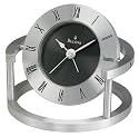Bulova Apollo Pivoting Alarm Clock - Solid Aluminim Case - Charcoal Dial