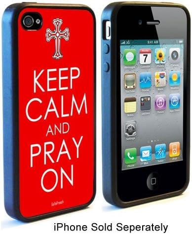 Keep Calm And Pray On iPhone 4 Rubber Case