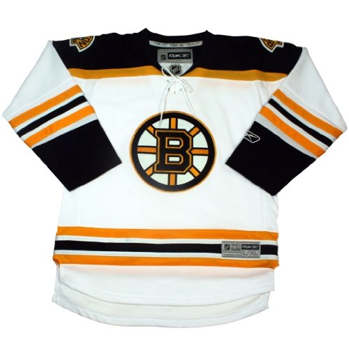 NHL Youth Boston Bruins White Premier Jersey - R58Hybaa (Black, Small/Medium)