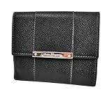 Ferragamo Black Leather French Purse 22-7713BK