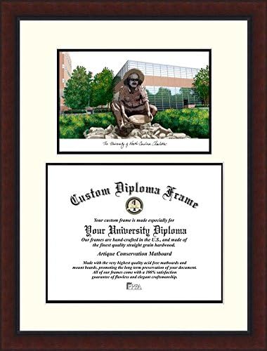 UNC Charlotte Diploma Frame Lithograph Legacy Series