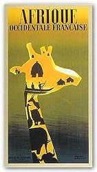 Afrique Occidental Francaise, ca. 1948 by Paul Colin 36"x20" Art Print Poster