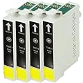 4 Compatible Epson T0711 Black Ink Cartridges for Epson Stylus B40w BX300f BX310fn BX410 BX510 BX600fw BX610fw D78 D92 D120 DX400 DX4000 DX4050 DX4400 DX 4400 DX4450 DX5000 DX5050 DX6000 DX6050 DX7000f DX7400 DX7450 DX8400 DX8450 DX9400f S20 S21 SX100 SX105 SX110 SX115 SX200 SX205 SX209 SX210 SX212 SX215 SX218 SX 218 SX400 SX405 SX405wfi SX410 SX415 SX510w SX515w SX600fw SX610fw Printers