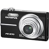 Olympus FE370 8MP Digital Camera with 5x Optical Dual Image Stabilized Zoom (Black)