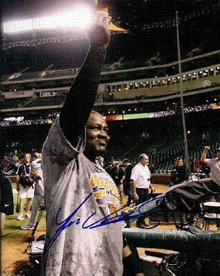 Autographed/Hand Signed Juan Uribe San Francisco Giants 8x10 Photo