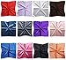 LilMents 12 Mixed Designs Small Square Satin Womens Neck Head Scarf Scarves Bundle Lot Set (Set B)