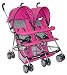 Dream On Me Double Twin Stroller, Black