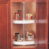KV Lazy Susan Full Round 1 Polymer Shelf 20 (Shelf Only) White