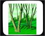 Mouse Pad with hillside, green, slope