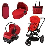 Quinny CV078BHR Moodd Stroller Complete Collection in Red Envy