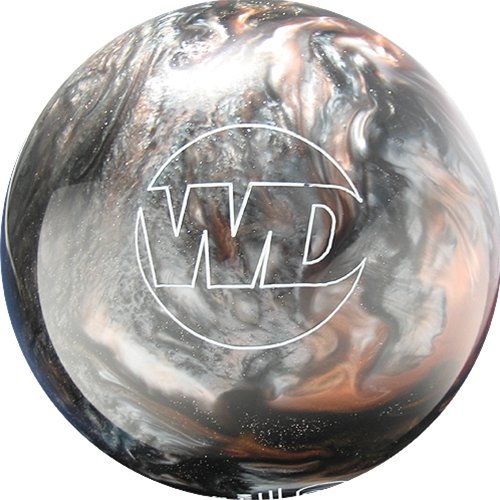 White Dot Black/Silver Bowling Ball