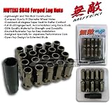Muteki SR48 wheel forged lug nuts 12x1.5 Ti-Chrome