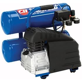 Factory-Reconditioned Campbell Hausfeld HL550200RB 4 Gallon 2 HP Twin Stack Oil-Lube Air Compressor