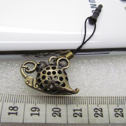 Stylish Retro 3.5mm Metallic Cute Mouse Pattern Cellphone Charms Anti-Dust Dustproof Dust Caps Headphone Jack Plug Stopper for Car Bag Key Ring keychain Samsung Galaxy S2 S3 S4 Note I9220 iPad iPhone 4 4S HTC Sony Nokia Motorola LG Lenovo