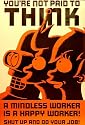 Futurama Mindless Worker Happy Worker 24x36 Poster