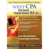 wiley cpa examination review practice software 130 complete set