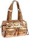 KATHY Van Zeeland Sexy Back Med Satchel,Bronze,one size