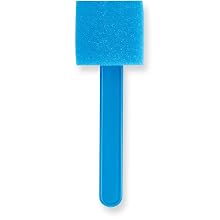 Qosina 17006 Blue Polyester Sponge on a Stick with HDPE Handle, 5" Length (Pack of 25)