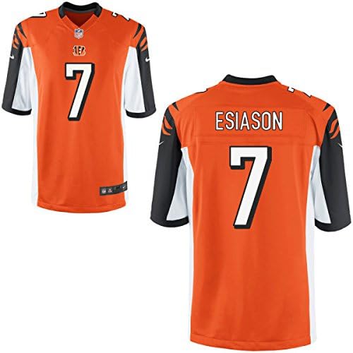 Youth 7 Boomer Esiason Jersey Kids American Football Jerseys Rugby Sports Jersey Orange Size XL