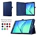 Asng Samsung Galaxy Tab A 9.7 Folio Case - Slim Fit Premium Vegan Leather Cover for Samsung Tab A 9.7-Inch Tablet SM-T550, SM-P550 (with Auto Sleep/Wake Feature) (Drak blue)