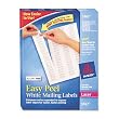 Avery Easy Peel White Return Address Labels for Laser Printers, .5 inches x 1.75 inches, Box of 8000 (5167)