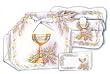 12 First Communion Bomboneiras, Thank You Cards, and Invitations with Envelopes, in Spanish (Made in Italy)