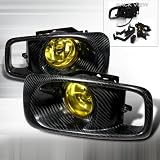 1999-2000 Honda Civic OEM Fog Lights Yellow with Carbon Cover by Instyleparts