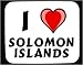I Love Solomon Islands Decorated Mouse Pad