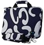 Netbook/Notebook Hard Case 10.2" color Blue/White with shoulder strap