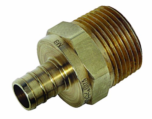 Watts PEX LFP-710 Male Adapter 3/4-Inch Barb x 3/4-Inch Male Pipe Low-Lead, Brass