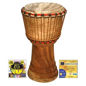Djembe Player - Djembes enfants - Mod�les petits djembes 42 cm +m�thodes DVD Djembe Player +CD+livret