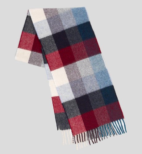 Pure Lambwool Bold Check Scarf