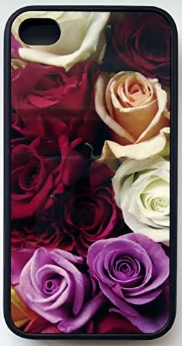 Multicolored Rose Bouquet iphone 4 & 4s flexible hard shell case