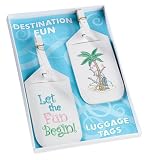 51yKcLcAhaL. SL160  Let the Fun Begin Honeymoon Luggage Tags