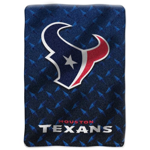 NFL Houston Texans 60-Inch-by-80-Inch Raschel Plush Blanket 