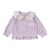 P9081 Sweet girl(スウィートガール) カーディガン 70cm パープル・P9081-70PR