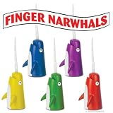 Set of 5 Narwhal Finger Puppets