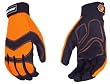 Black and Decker BD500S High Performance Work Gloves with Breathable Neoprene Between Fingers and Reinforced Fingertips, Small